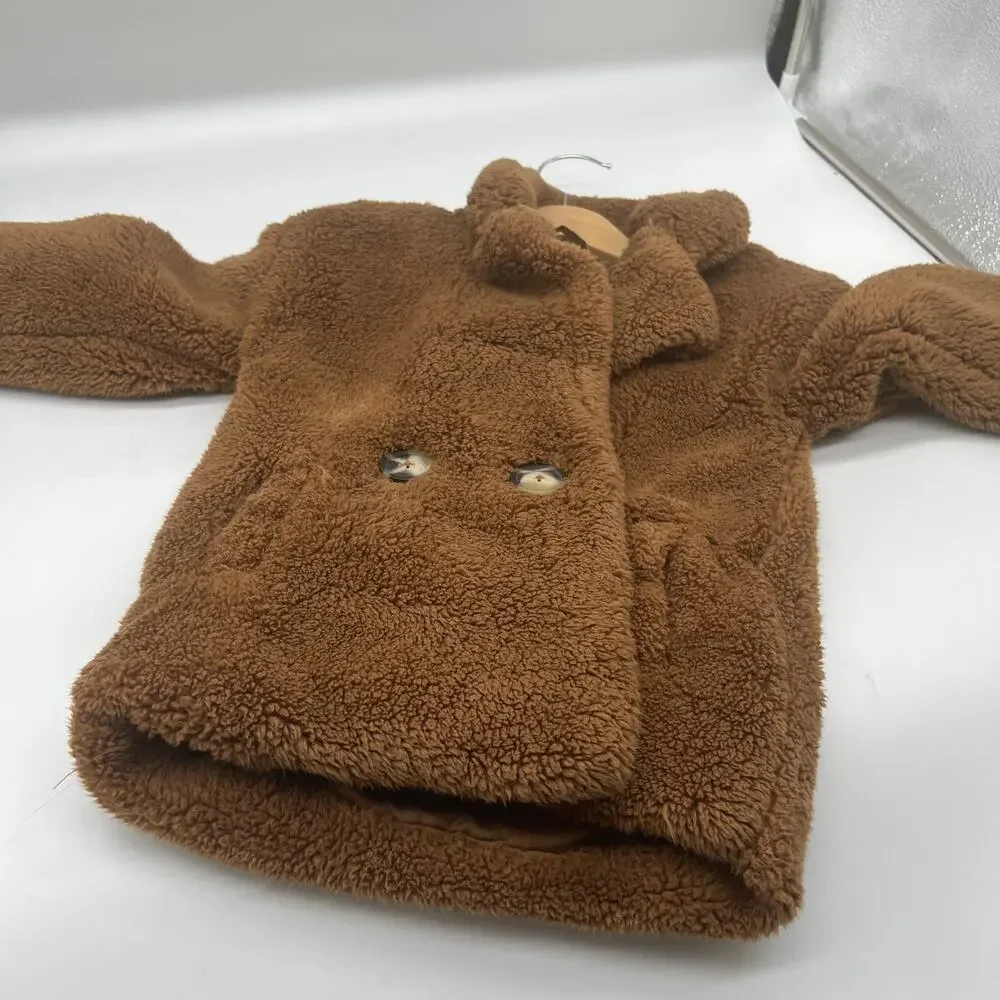 Jessica Simpson Plush Teddy Faux Fur Jacket Size 4T